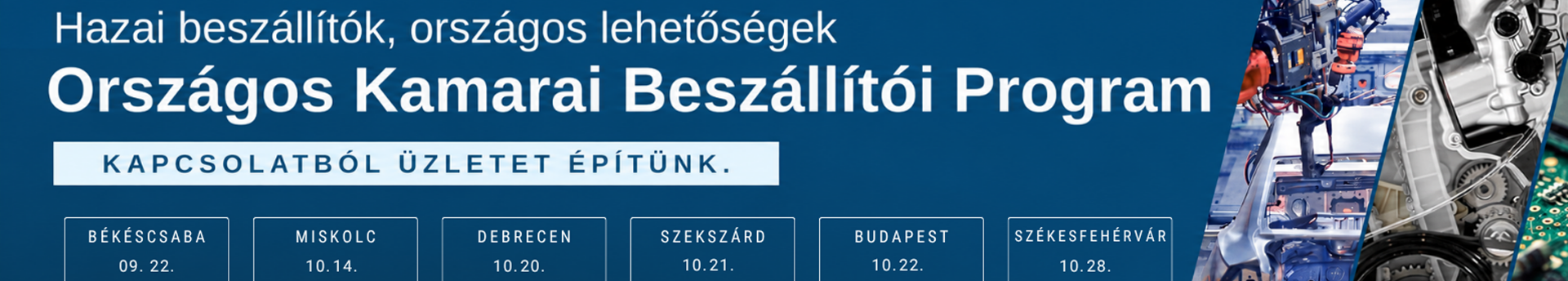 Közép-dunántúli Beszállítói Fórum 2026. október 28. Székesfehérvár