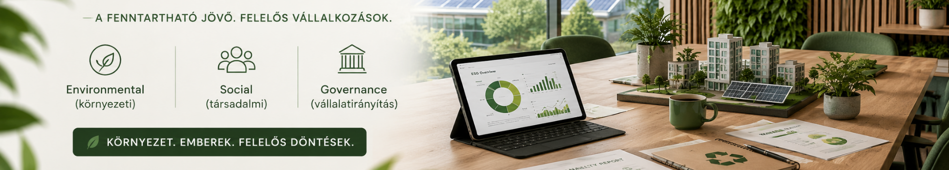 ESG és fenntarthatóság érthetően – gyakorlati workshop KKV-knak